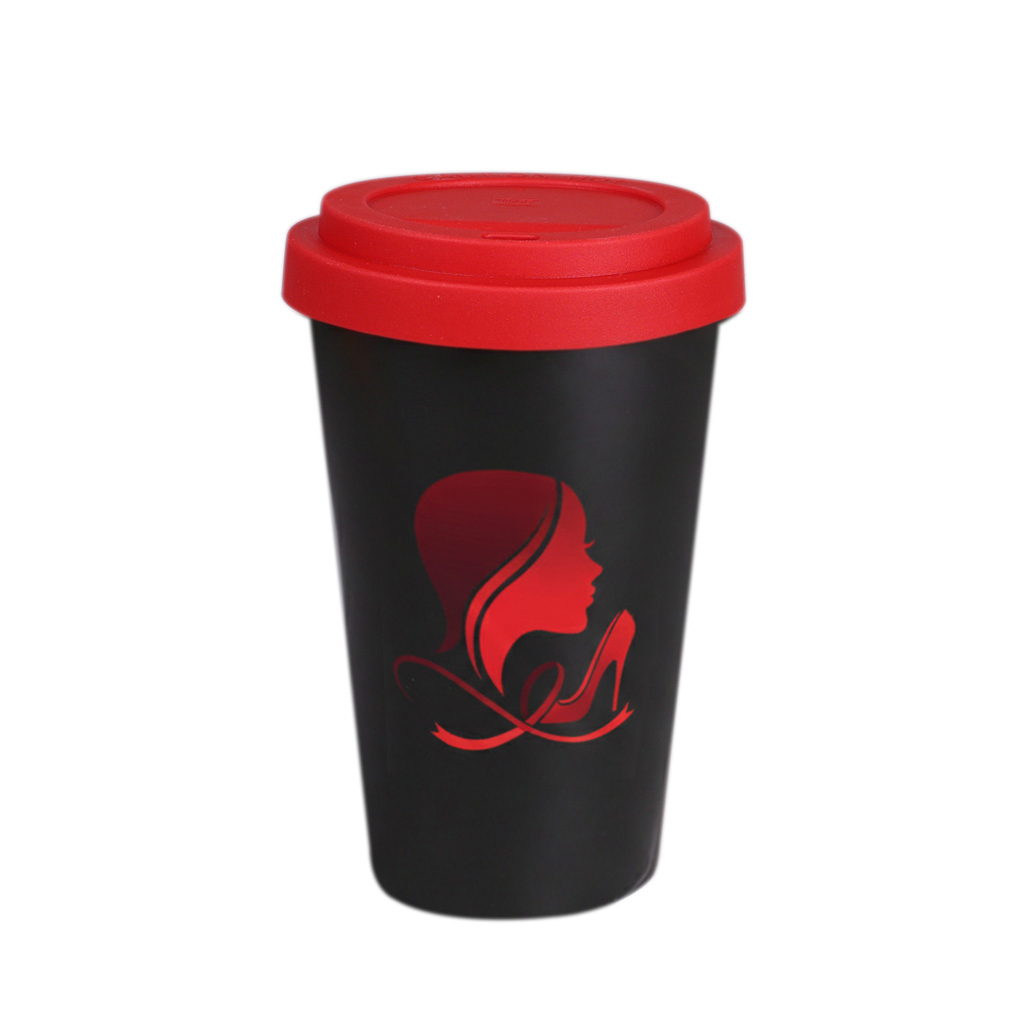 Freedom Classic 280ml satin black/czerwony