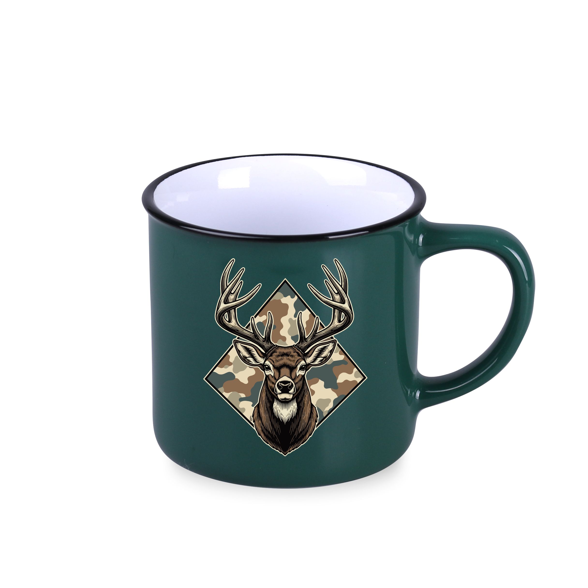 Loft 300ml ciemnozielony/biały